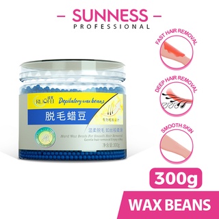 300G Hard Wax Beans Hair Removal Kit Pearl Wax for Sensitive Skin, Bikini, Face, Legs Eyebrow Women Men, Perfect Refill for Any Wax Warmer