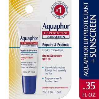 Aquaphor Lip Protectant and Sunscreen Ointment SPF30 EXP: AUG 2023