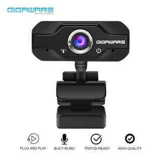 Gigaware HD C270 High Definition 1080P Webcam Plug and Play Desktop Laptop Webcam Built-in Mic