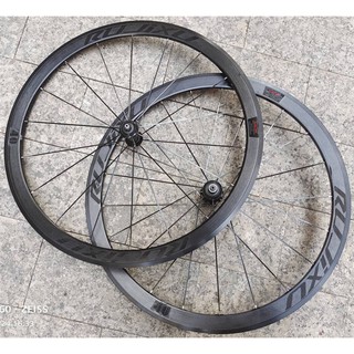 Super loud RUJIXU 700C 40mm Carbon fiber tube hub straight flat spoke road bike wheelset rim brake (1)