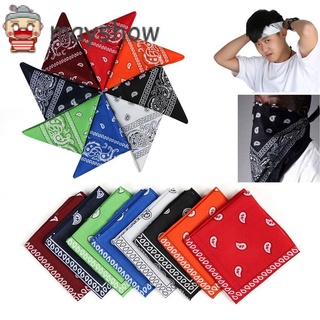 MAYSHOW Unisex Printed Square Scarves Handkerchief Wristband Paisley Bandana Women Fashion Sports Supplies Headwear Neck Scarf Hair Band/Multicolor