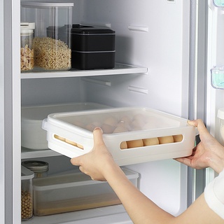 Household Supplies Creative Home Single Layer Egg Storage Box Refrigerator Storage Box Keep Food Fresh Seal Refrigerated Household24The Kitchen