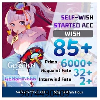 Genshin Impact Wish account/Started account/Asian server