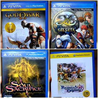 PS Vita God Of War•Soul Sacrifice•Ragnarok Odyssey•Ys Memories of Celceta Original