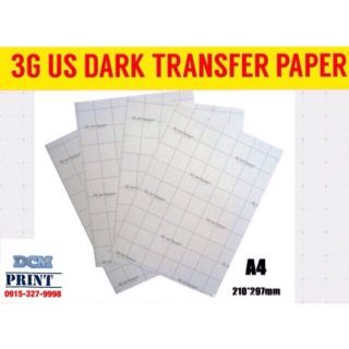 ON HAND 3G Tshirt transfer paper A4 US Dark paper 10sheets