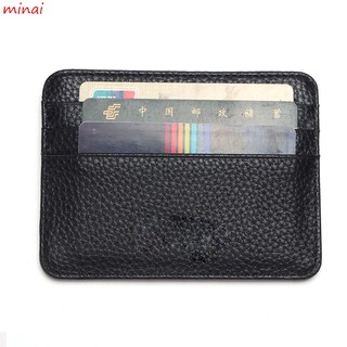 Mens PU Leather Wallet Front Pocket Slim Mini Card Holder Purse