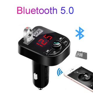 Car MP3 Music Player Bluetooth 5.0 Receiver FM Transmitter Dual USB Car Charger1 (1)