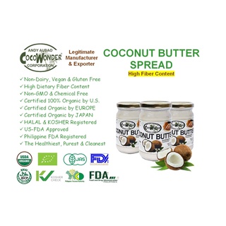 Certified Organic, COCONUT BUTTER, Non-Dairy 250g CocoWonder From Our Farm To Your Table