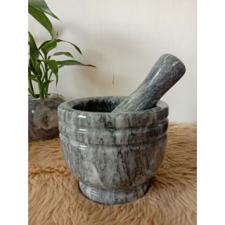 Mortar and Pestle 5" 100%pure Marble Machinemade