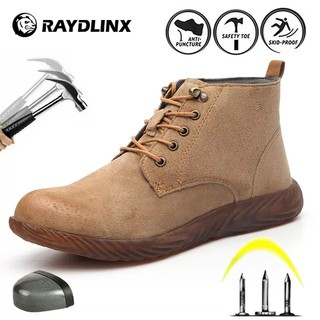 SALE Safety shoes Fashion Waterproof Jelly-soled Construction site work shoes Men/women summer steel
