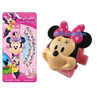 MINNIE MOUSE 3d BIG HEAD PROJECTOR LED LIGHT KIDS DIGITAL WATCH WATCHES