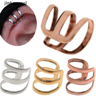 【jinkeqcool】 Unisex Fashion Punk Rock Ear Clip Cuff Wrap No Piercing-Clip On Earring Jewelry Hot