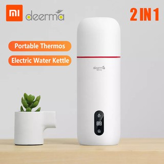 Water Bottle 350ML Electric Water Kettle Water Boil Touch Control Drinkware 304 Stainless Steel Thermos Cups Outdoor Sport School Leak Proof Seal Climbing 220V DEM-DR035