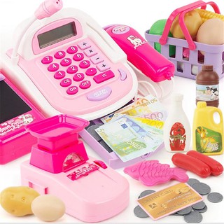 Wonder☀Supermarket Cashier Playset Register Toy Xmas Gift Set Child