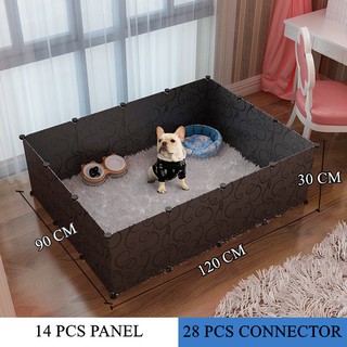 DIY Pet Playpen Animal Fence Cage Crate Dog Cat Kennel Extendable Storage Cube Multi-use Organizer