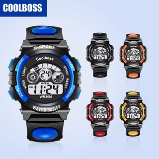 ♠Kids LED Digital Sport Silicone Watch Electronic Wrist Watch