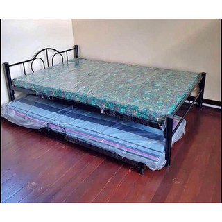 bed frame 48x75 with pull out bed 36x75 & 2 regular foam