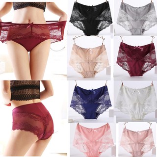 Ladies lace XL soft underwear seamless underwear large size (1)