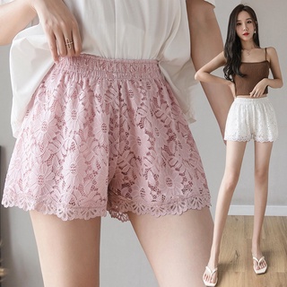 ☏Lace Women S Fashion Safety Shorts Pants Lady Underwear Pants Seamless Safety Section Thin Breathab