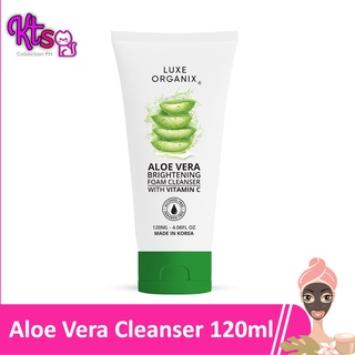 Luxe Organix 99% Aloe Vera Brightening Micro Foam Cleanser with Vitamin C 120ml