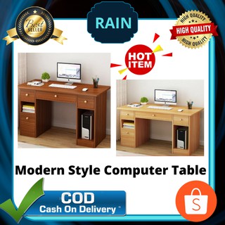 Modern Style Veneer Office Study Computer Desk or Table with Drawers