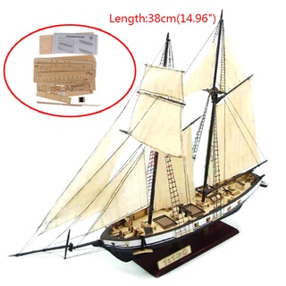 Hot 1:130/100/70/30 Sailing DIY Ship Assembly model Classic Wooden Self-assembly sailboat model