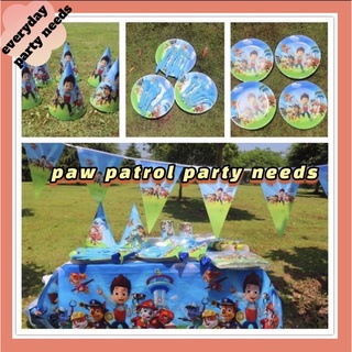 Paw Patrol Party Needs Themed Paw Patrol Party Decoration topper fork spoon banner balloon