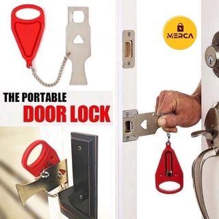 MERCSecurity Anti-Theft Lock Portable Travel Door Lock Home Security for House Apartment Travel Dorm (1)