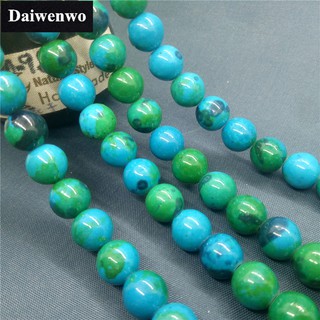Teal Chrysocolla Beads 4-12mm Round Natural Loose Stone Diy
