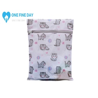 Printing Polyester Mesh Laundry Bag Home Use Washing Bag Fine Products Net Underwear Thickened K3L1