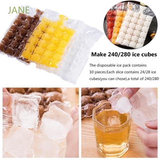 JANE Plastic Drinking Tool Self Sealing Ice Cube Bags