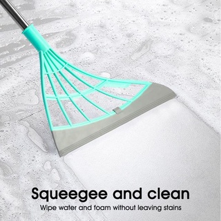 GQN Rubber Broom Hand Push Sweeper Magic Broom Floor Wiper Squeegee for Floor Cleaning Floor Sweeper