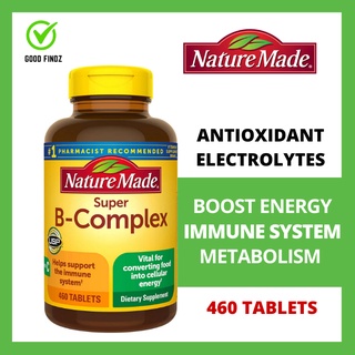 Nature Made Super B Complex Immune Booster Antioxidant Vitamin B6 B12 BComplex Vitamin C Folate Zinc