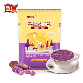 Zhi Ren Purple Sweet Potato Konjak Meal Replacement Porridge Quick Instant Oats Nutritious Breakfast