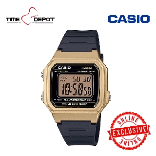 Casio W-217HM-9AVDF Gold Digital Black Resin Strap Watch For Men