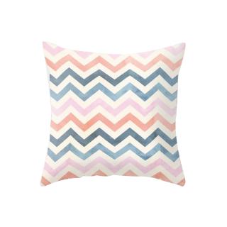 Simple pink abstract geometric throw pillow cover household sofa decorative cushion cover single-sided printing (5)