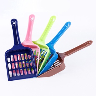 accessoryPet supplies☼WX_Solid Color Kitten Cat Litter Tray Scoop Sifter Shovel Pet Cleaning Sup