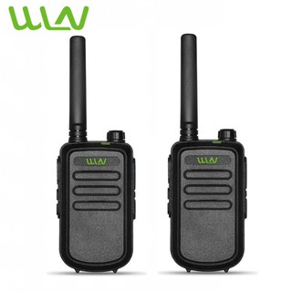 SET OF 2 WLN KD-C10 UHF 400-470MHZ 16 Channel Two-Way Walkie Talkie Radio 5Wblack)