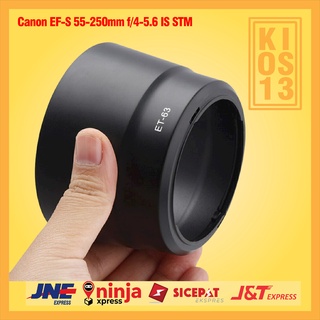 Lens hood ET-63 Canon EF-S 55-250mm f4.5 IS STM Lens hood Bayonet Lens hood ET63 Can Goggles