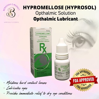Hypromellose (Hyprosol) 3mg/mL Opthalmic Solution & Lubricant 10ml