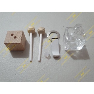 EMPTY 8ml Reed Diffuser Bottle with White Vent Clip Set (2)