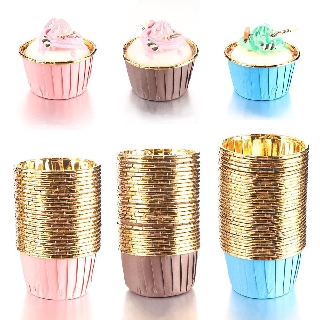 50/100 Pcs Colorful Muffin 3 oz Cupcake Liners Paper Cups Baking Cups Cupcake Holder Wrappers Egg Tart mold Pastry Mould