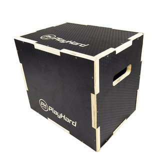 PlayHard Non-Slip Wooden PlyoBox - Small (12x14x16 inches)