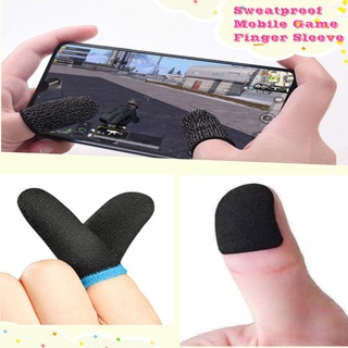 1Pair (2Pcs) Finger Sleeve Gaming Sweatproof Gloves Mobile Finger Sleeve Touchscreen Game Controller Phone Game