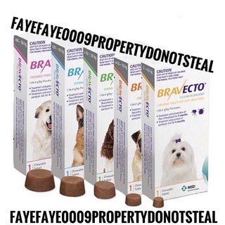 ☫❃Bravecto Anti Tick/Flea Chewable Tablet for Dogs