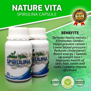 ✐☃1 bottle Nature Vita Spirulina Superfoods | Cancer | Cyst | Mayoma | Kidney Problem | Arthritis