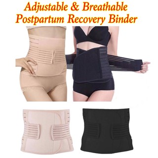 Super SALE! Postpartum Recovery Binder Elastic Adjustable & Breathable Maternity Belt (1)