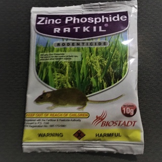 Zinc Phosphide Ratkil Rodenticide 10Grams BIOSTADT