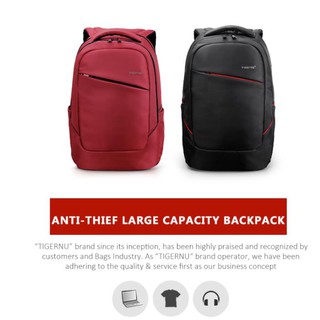 TigerNu 15.6" Anti-Theft Laptop Backpack w Free Lock T-B3098