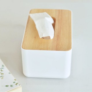 💓Wooden Tissue Box European Style Home Tissue Container Towel Napkin Tissue Holder Case (4)